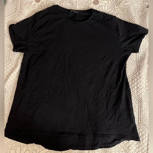 Zara basic black T-Shirt - Picture 1 of 3